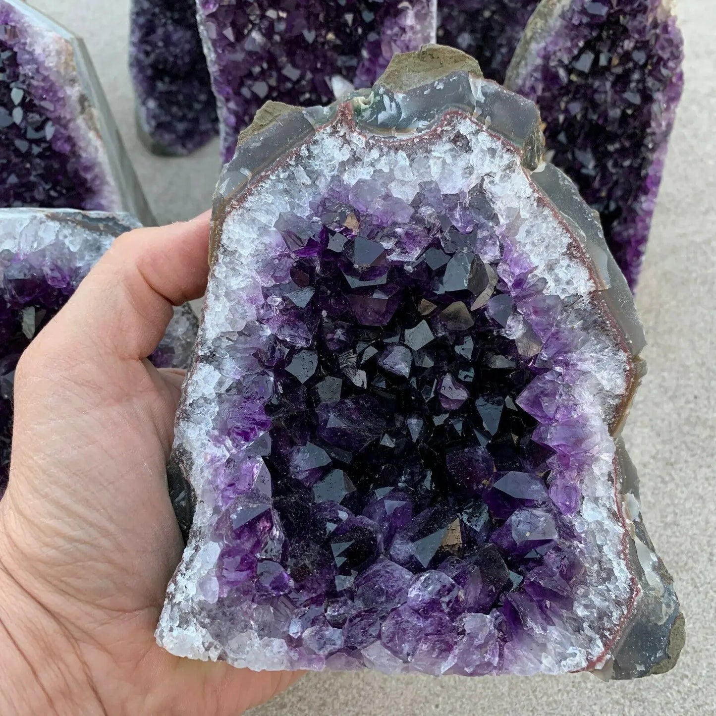Dark Purple Amethyst Cluster Natura