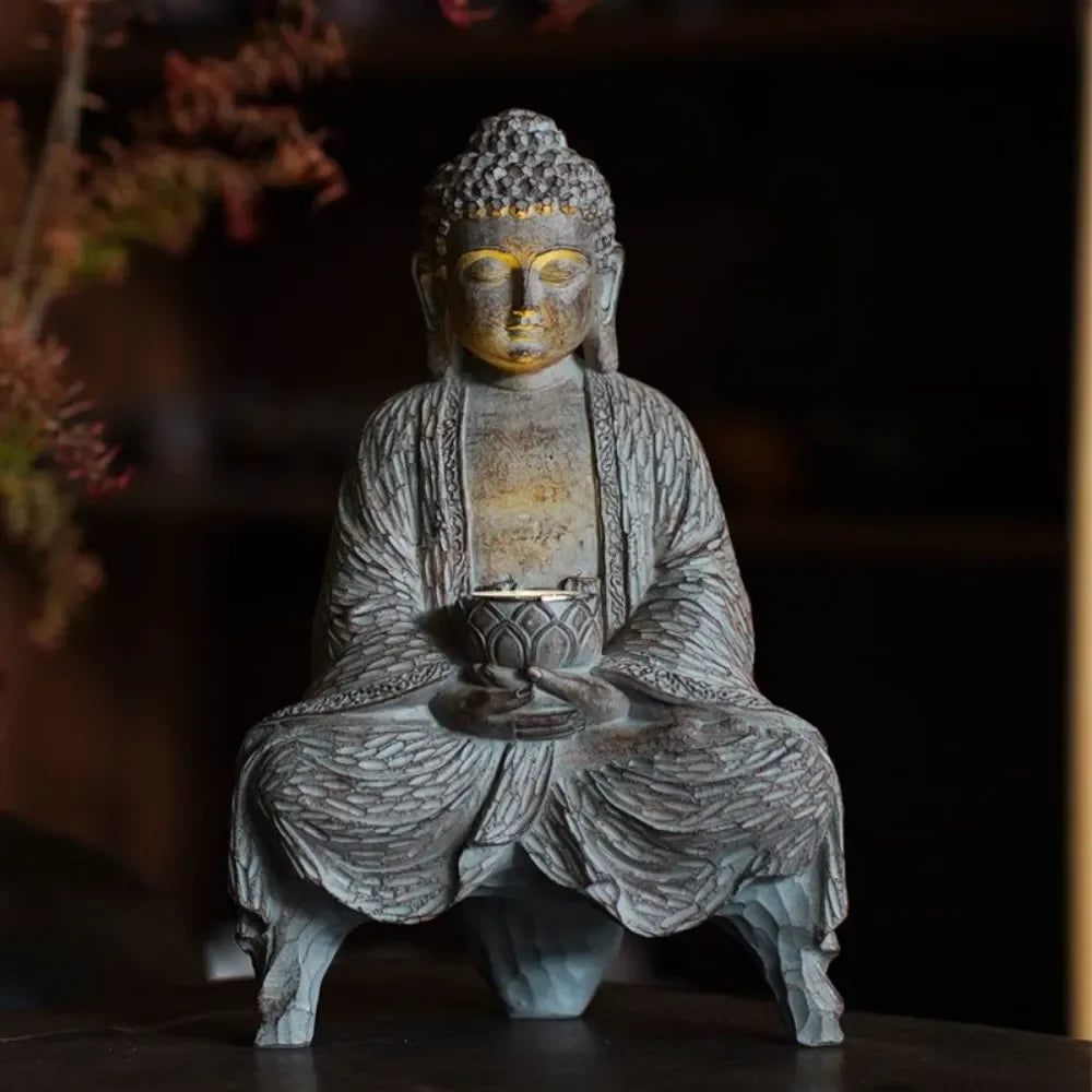 Solar Lights Decorative Buddha Statue