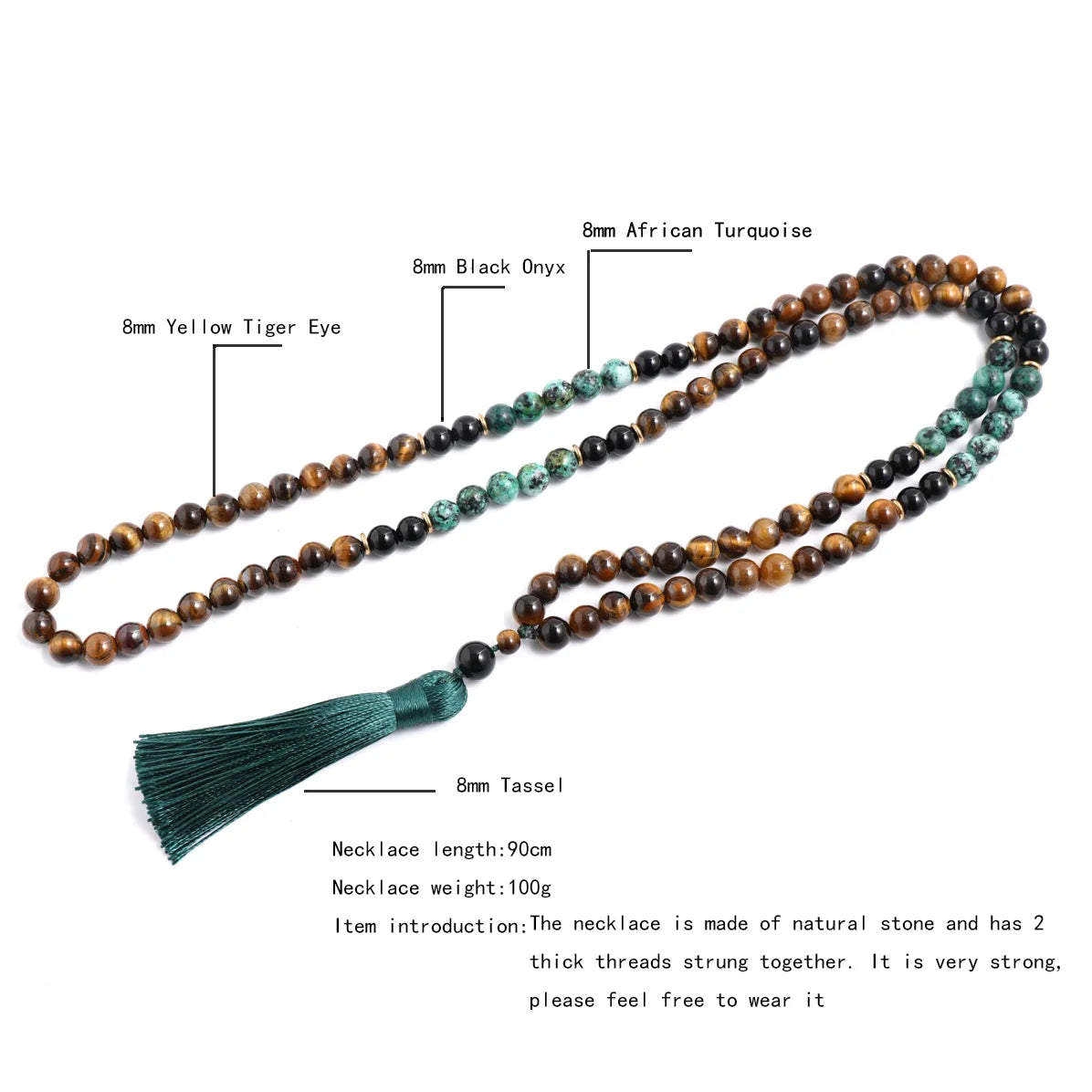 Meditation Power Gemstone Necklace