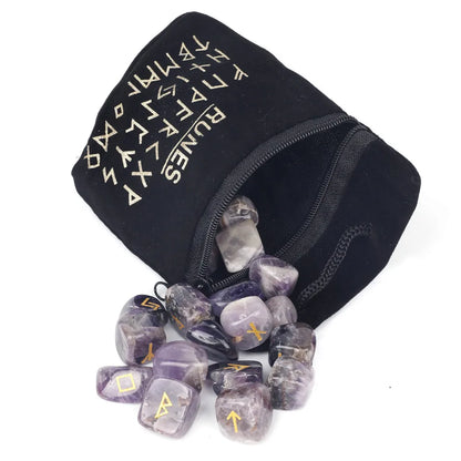 25PCS Stone Rune Fortune-telling