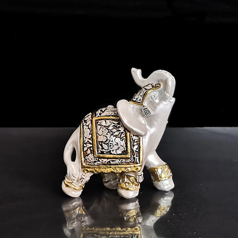 Fengshui Elephant Trio Sculpture