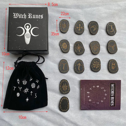 Runes Stone Set Witches