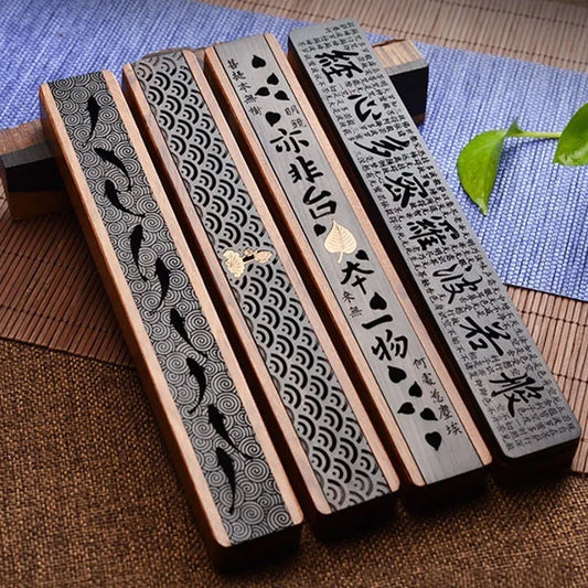 Retro Carved Incense Burner Box