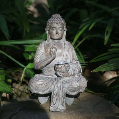 Solar Lights Decorative Buddha Statue