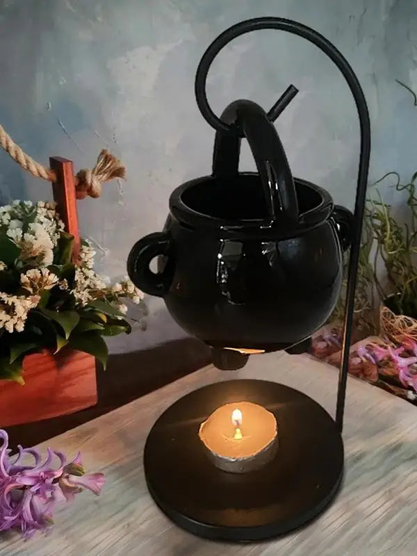 Mystic Cauldron Candle Holder