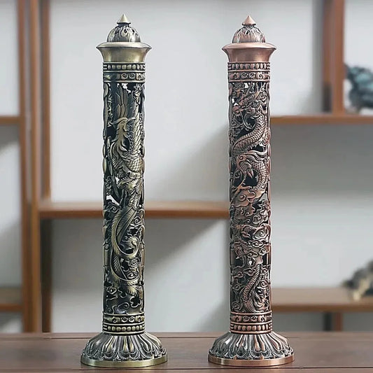 Retro Column Vertical Incense Burner Zen