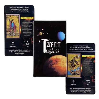 Tarot With Keywords Cards