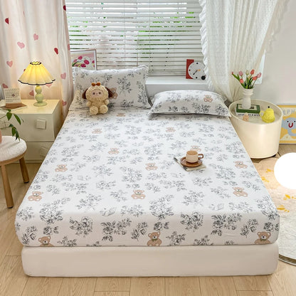 Bonenjoy Bed Cover Skin-friendly Bedsheet Home Elastic