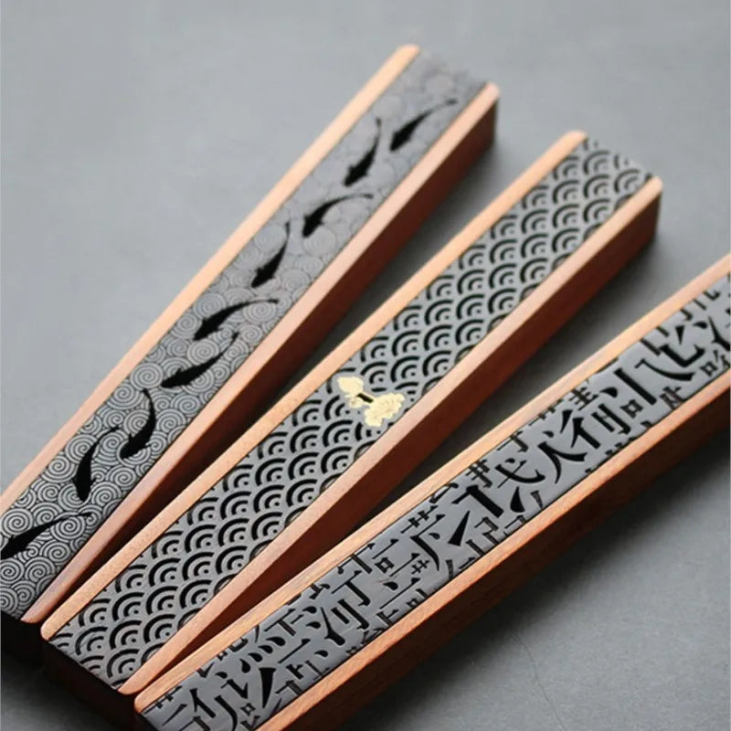 Retro Carved Incense Burner Box