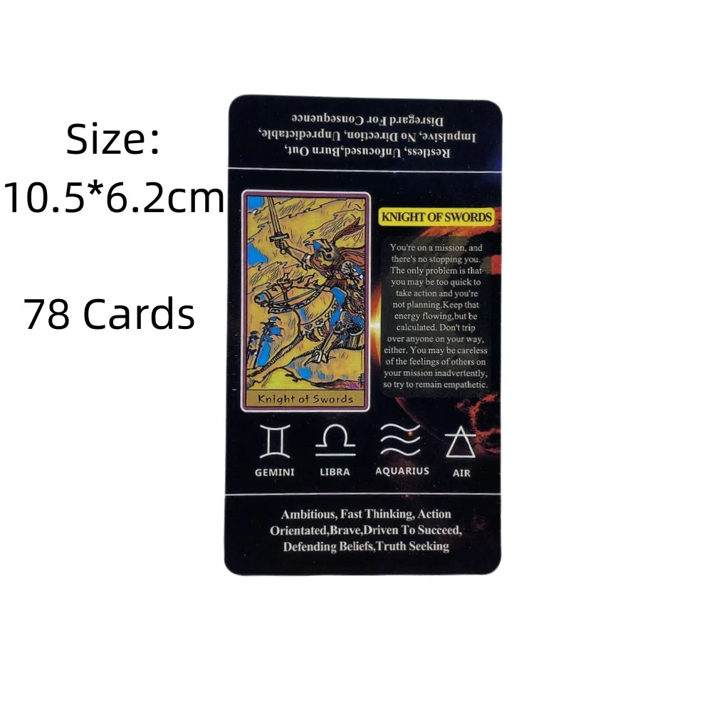 Tarot With Keywords Cards