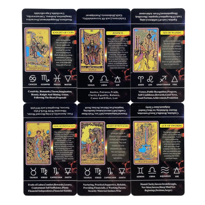 Tarot With Keywords Cards