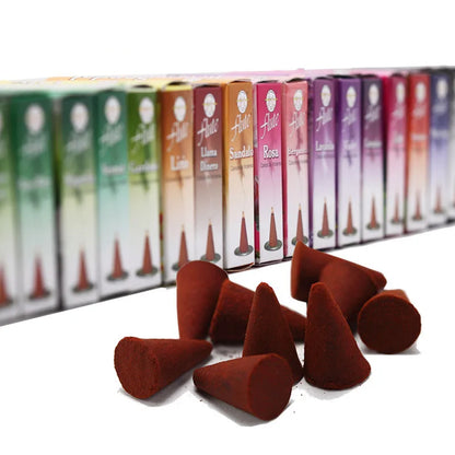 10pcs/box Room Fragrance Fresh Air Rose Natural Incense Cones